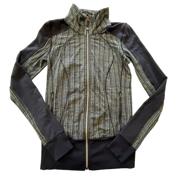 Lululemon Nice Asana Jacket Ziggy‎ Wee August Inkwell Size 4 Luon Yoga Zip-Up - Picture 3 of 11